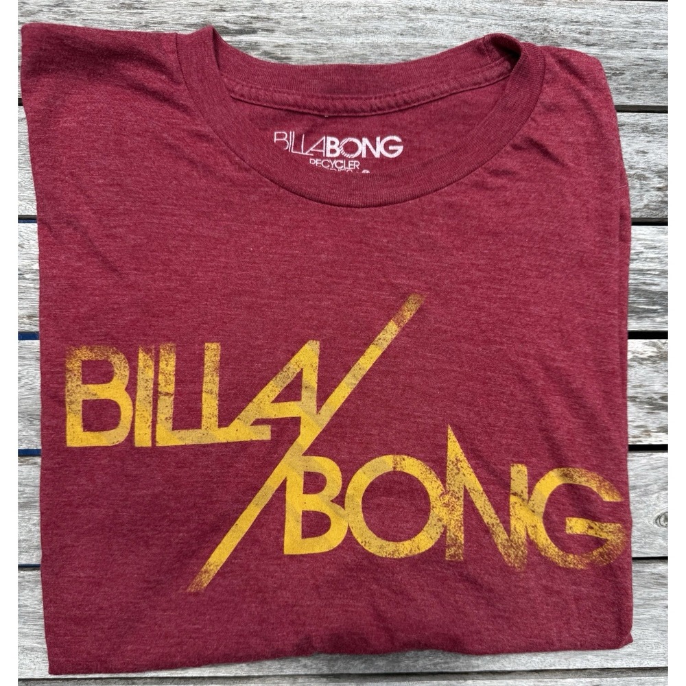 Billa/Bong Recycler Series Mens Burgandy Soft T-Shirt Size Large